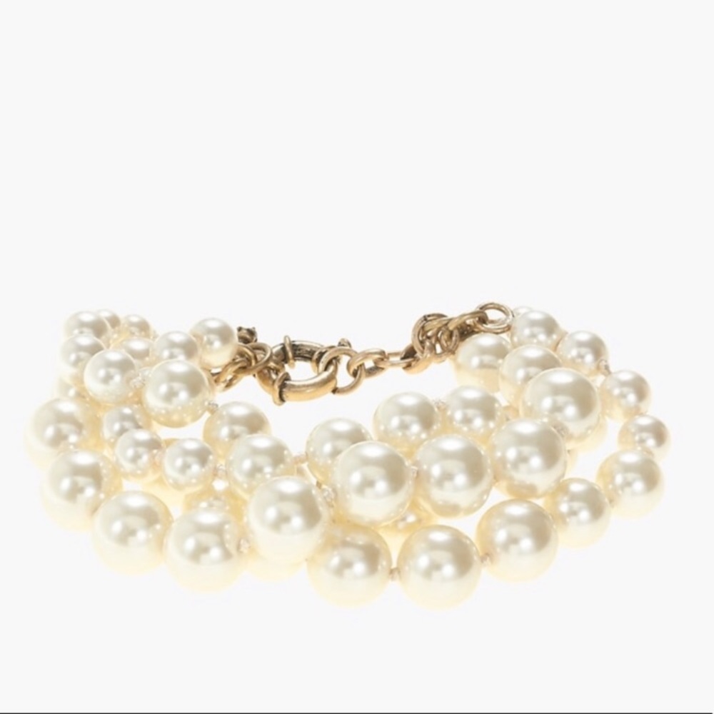 SOLD- J. Crew pearl twisted hammock bracelet- NWT